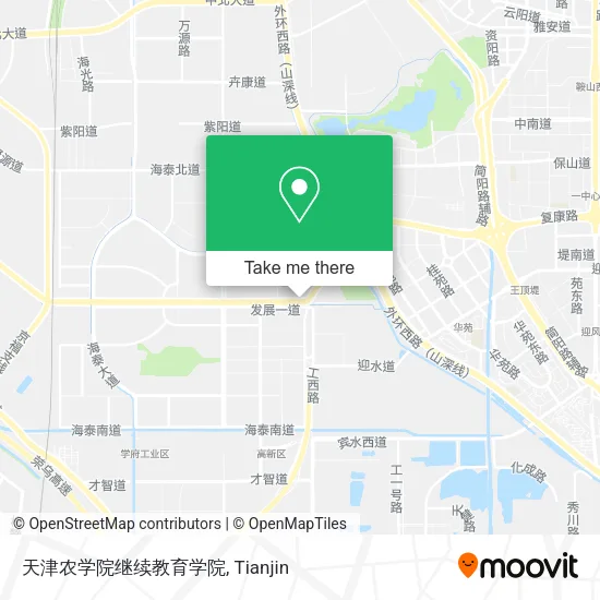天津农学院继续教育学院 map