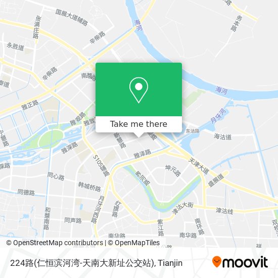 224路(仁恒滨河湾-天南大新址公交站) map
