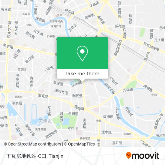 下瓦房地铁站-C口 map