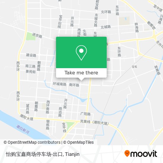 怡购宝鑫商场停车场-出口 map
