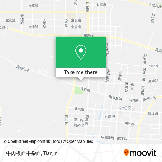 牛肉板面牛杂面 map