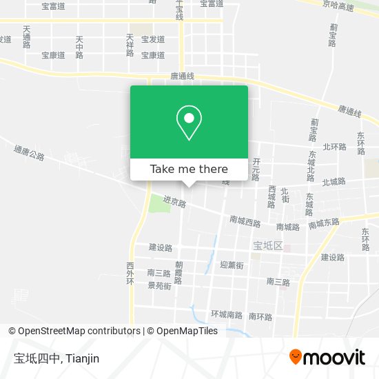 宝坻四中 map