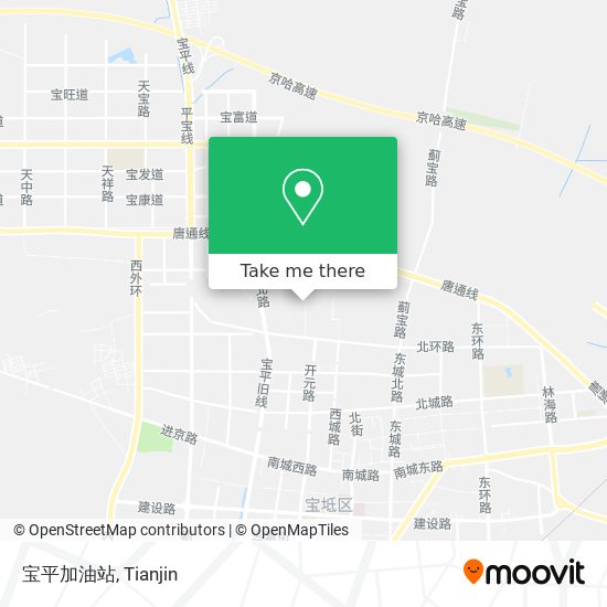 宝平加油站 map