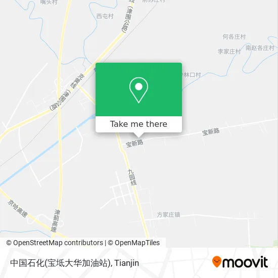中国石化(宝坻大华加油站) map