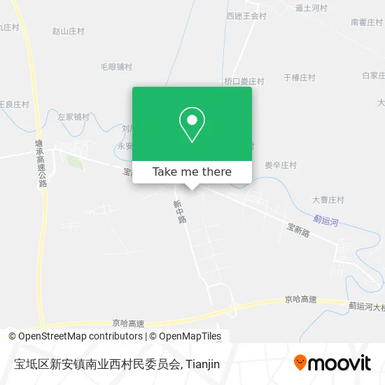 宝坻区新安镇南业西村民委员会 map