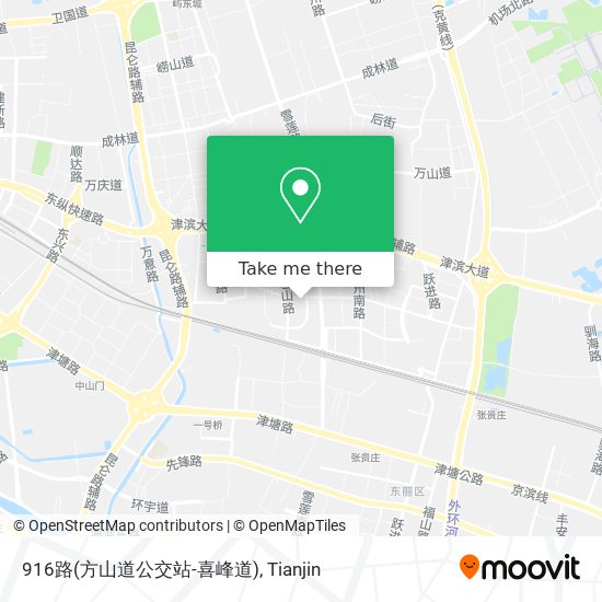916路(方山道公交站-喜峰道) map