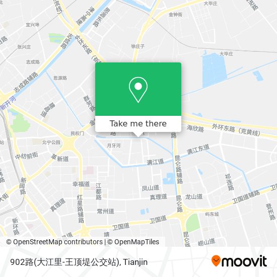 902路(大江里-王顶堤公交站) map