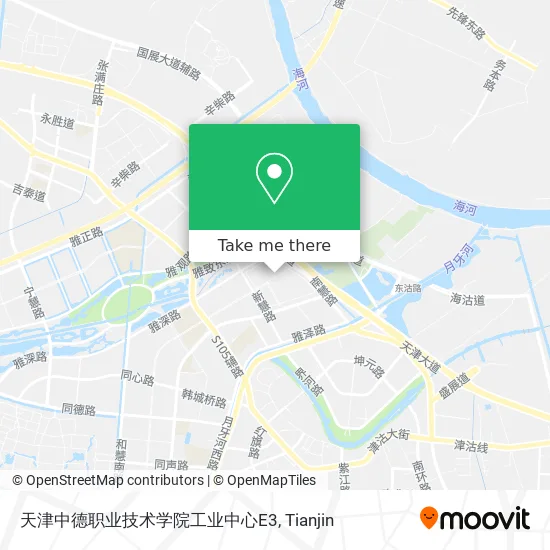 天津中德职业技术学院工业中心E3 map