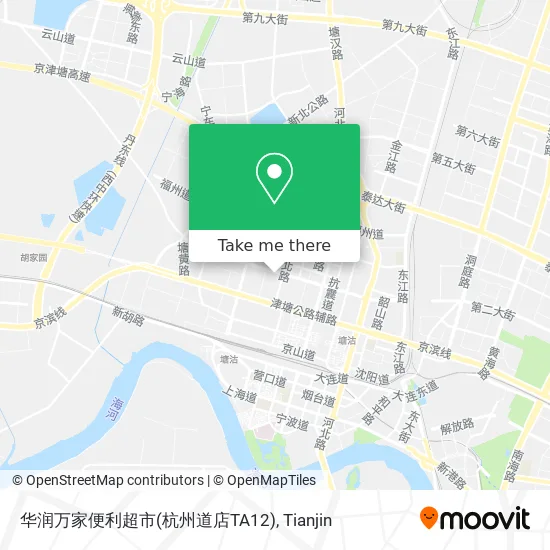 华润万家便利超市(杭州道店TA12) map