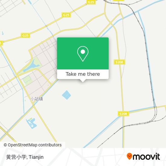 黄营小学 map