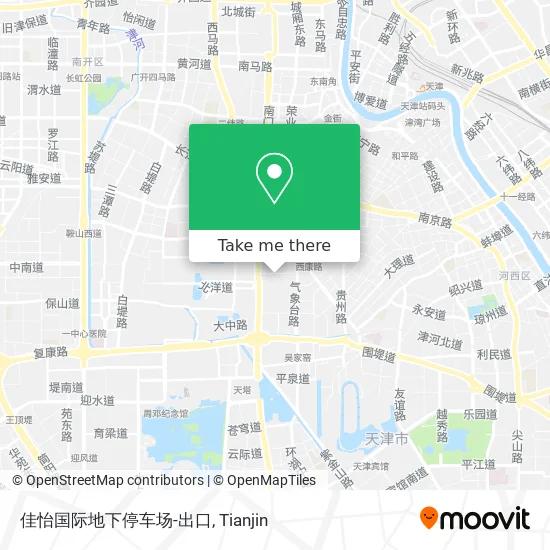 佳怡国际地下停车场-出口 map