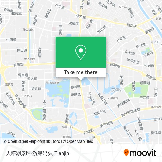 天塔湖景区-游船码头 map