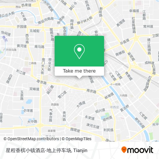 星程香槟小镇酒店-地上停车场 map