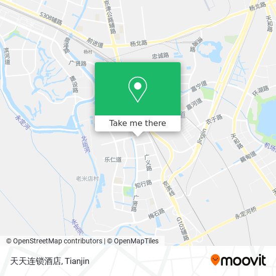 天天连锁酒店 map