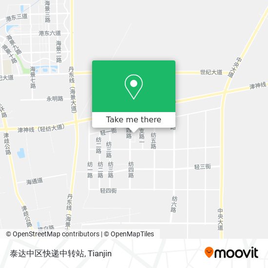 泰达中区快递中转站 map