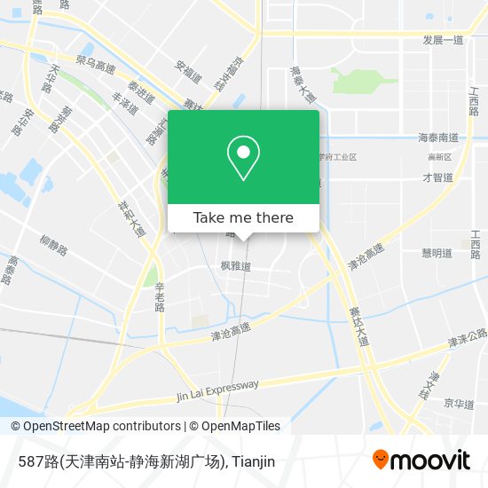 587路(天津南站-静海新湖广场) map