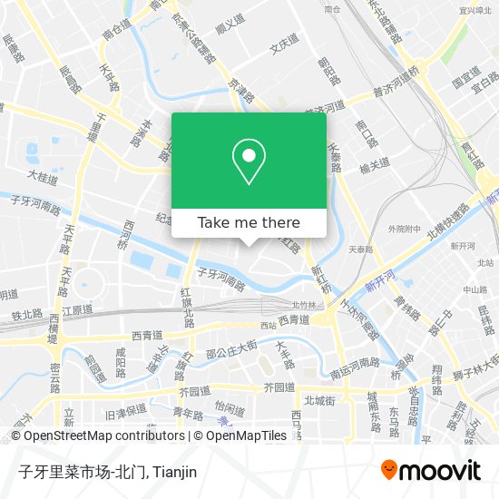 子牙里菜市场-北门 map