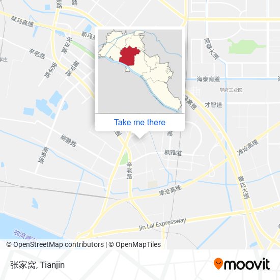 张家窝 map