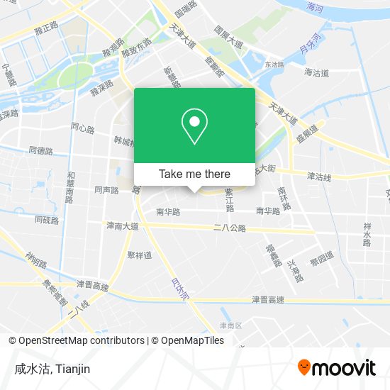 咸水沽 map