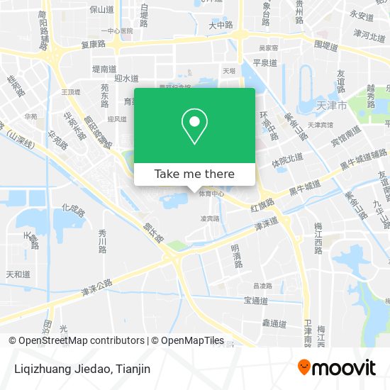 Liqizhuang Jiedao map