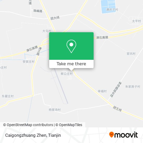 Caigongzhuang Zhen map