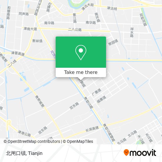北闸口镇 map