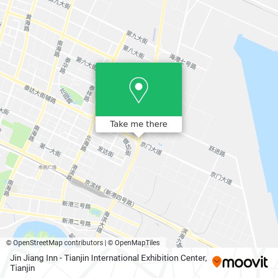Jin Jiang Inn - Tianjin International Exhibition Center map