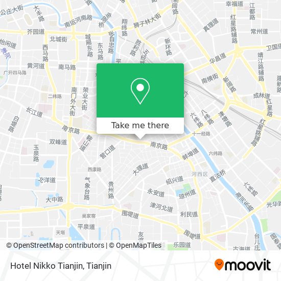 Hotel Nikko Tianjin map