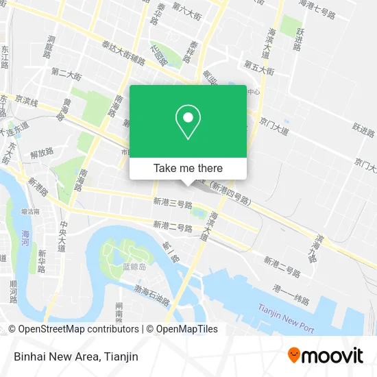Binhai New Area map