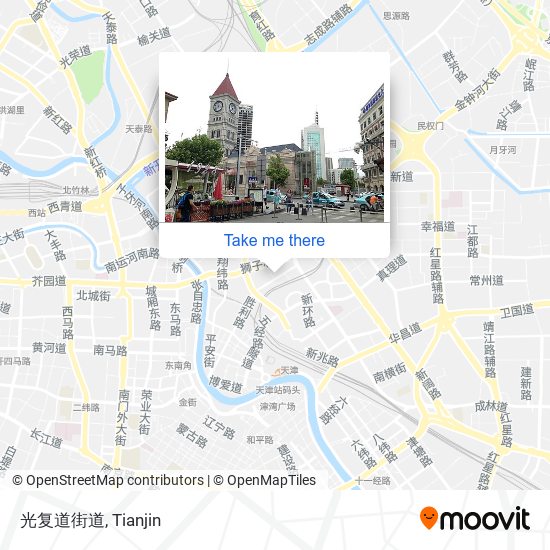 光复道街道 map