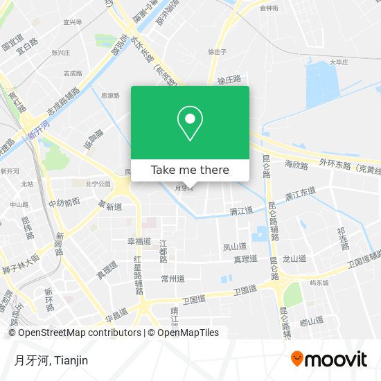 月牙河 map