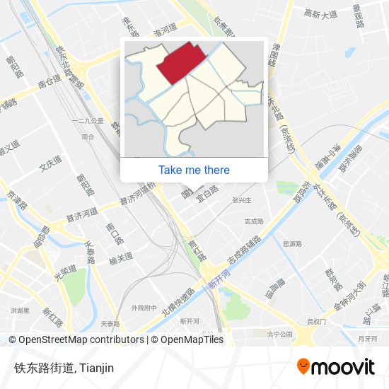铁东路街道 map