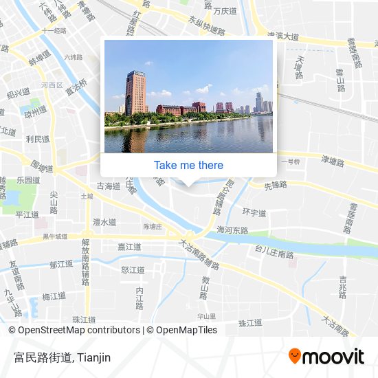 富民路街道 map