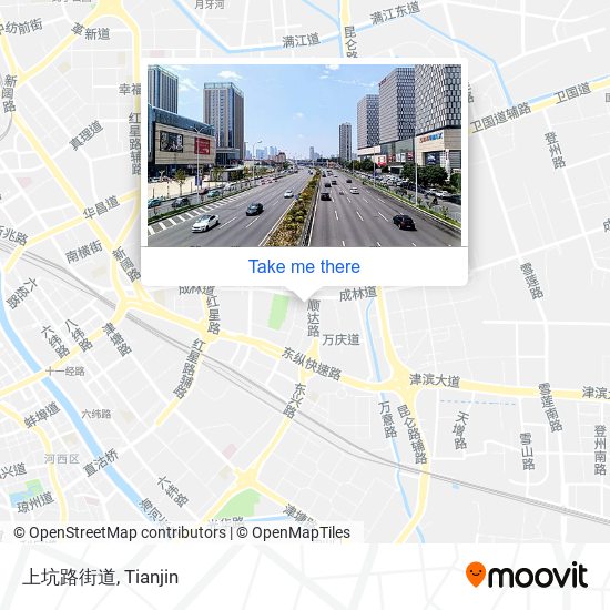上坑路街道 map