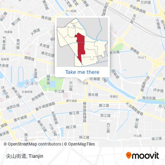 尖山街道 map