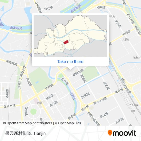 果园新村街道 map