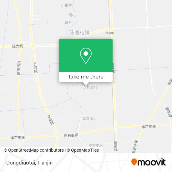 Dongdiaotai map