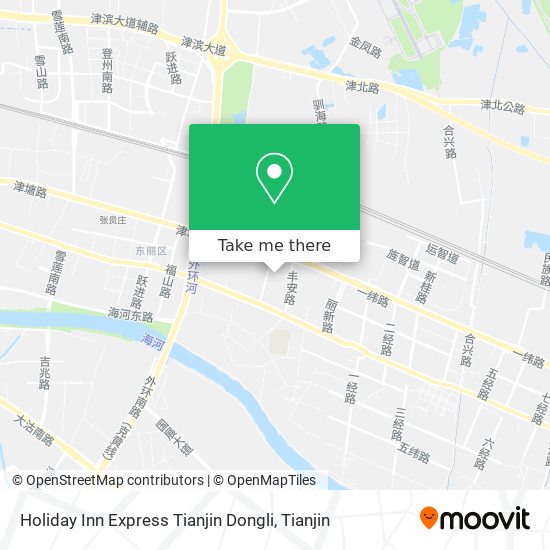 Holiday Inn Express Tianjin Dongli map