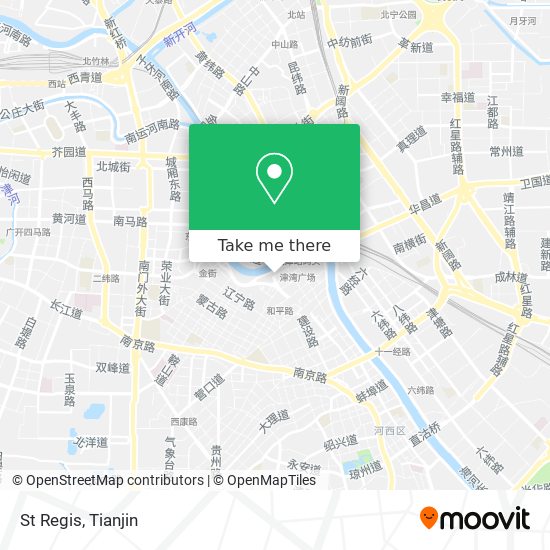 St Regis map