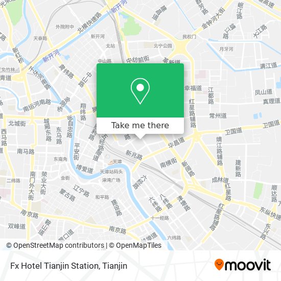 Fx Hotel Tianjin Station map