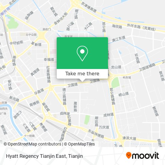 Hyatt Regency Tianjin East map