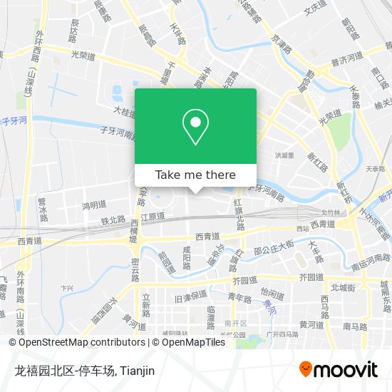 龙禧园北区-停车场 map