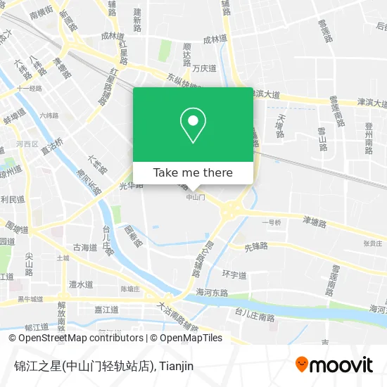 锦江之星(中山门轻轨站店) map