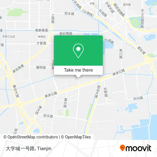 大学城一号路 map