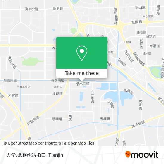 大学城地铁站-B口 map