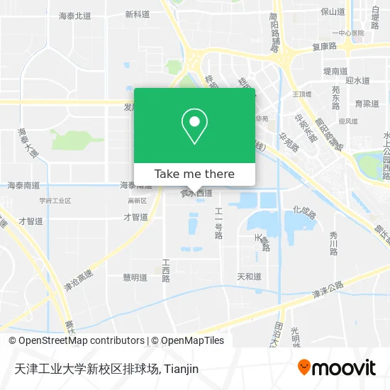 天津工业大学新校区排球场 map