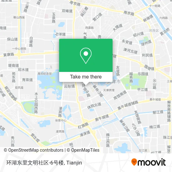环湖东里文明社区-6号楼 map