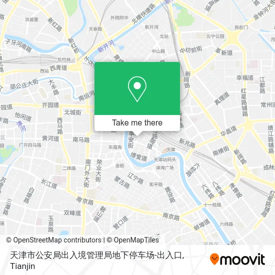 天津市公安局出入境管理局地下停车场-出入口 map