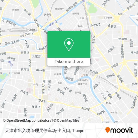 天津市出入境管理局停车场-出入口 map