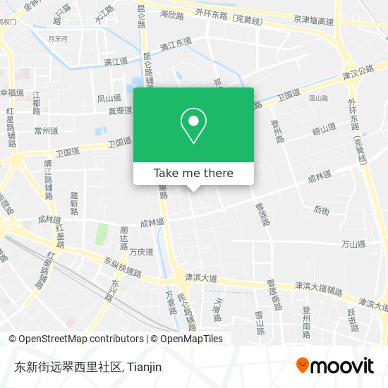 东新街远翠西里社区 map